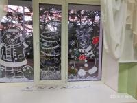 Акция «Украшаем окна к Новому году» в МДОУ детском саду «Светлячок»
